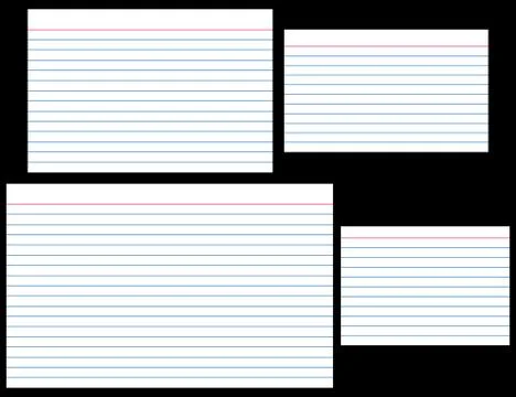 Index cards Stock Illustration