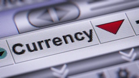 Index of Currency. Down. Looping. Stock Footage
