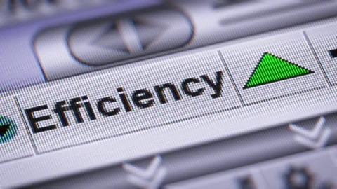 Index of Efficiency. Up. Looping. Video stock 73331321