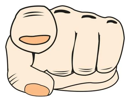 Index finger on hand Stock Illustration