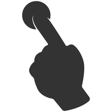 Index Finger Pointing Up Icon Stock Illustration