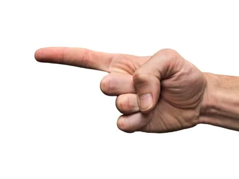 Index Finger Pointing Stock Photos