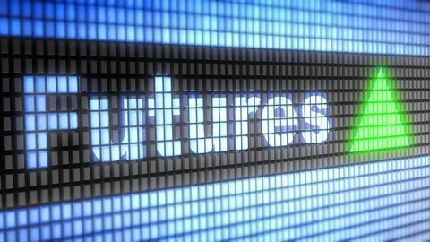 Index of Futures on the screen. Up. 4K resolution. Looping. Stock Footage 88639111