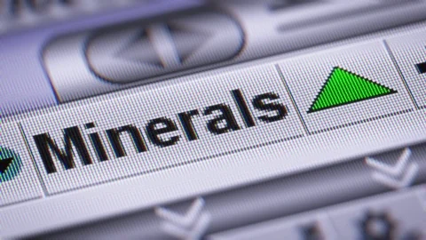 Index of Minerals. Up. Looping. Stock-Footage 73140166