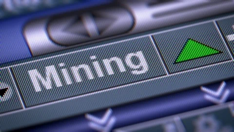 The Index of Mining on The Screen. Up. Looping. Stock Footage 74459302