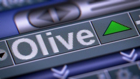 The Index of Olive. Up. Looping. Stock Footage 74578967