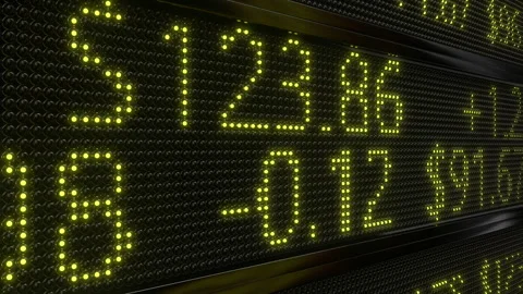 Index Panel light loop Stock Market. Business and marketing. Video stock 291130924