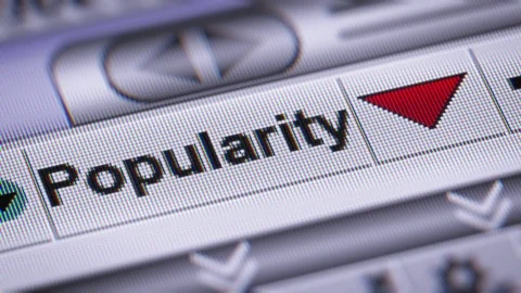 Index of Popularity. Down. Looping. Stock Footage 73336678