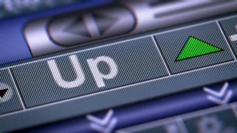 The Index on The Screen. Up. Looping. Stock Footage 75156139