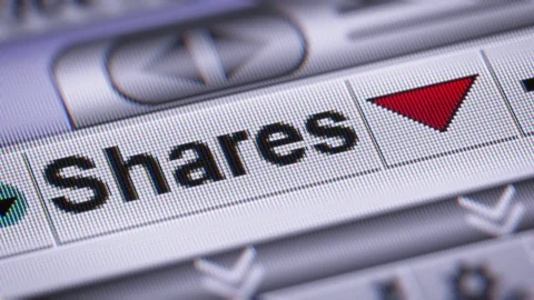 Index of the Shares. Down. Looping. Stock Footage 73201445