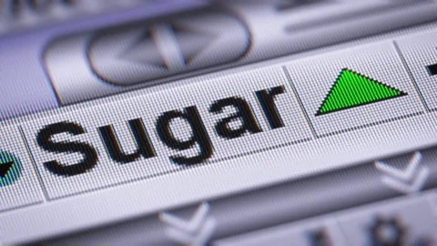 Index of Sugar on the screen. Up. Looping. Stock Footage 72949484