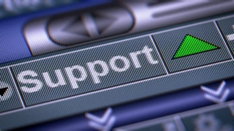 The Index of Support on The Screen. Up. Looping. Stock Footage 75035305