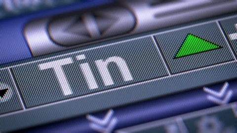 The Index of Tin on The Screen. Up. Looping. Stock Footage 74538999