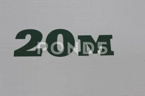 Index twenty meters Stock Photos