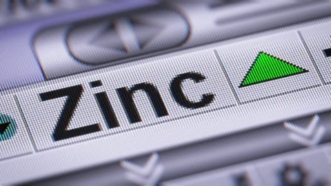 Index of Zinc. Up. Looping. Stock Footage 72932509