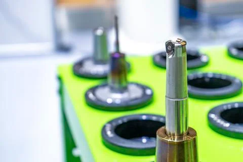 Indexable tool on the table for cnc machines Stock Photos