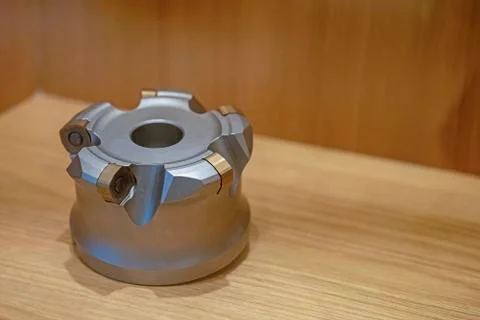 Indexable tool on the table for cnc machines Stock Photos