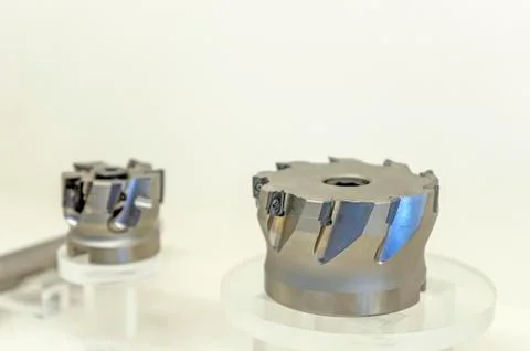 Indexable tooling many placed on a white background. Stock Photos