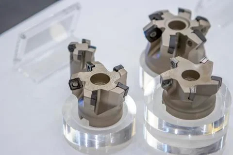 Indexable tooling many placed on a white background. Stock Photos