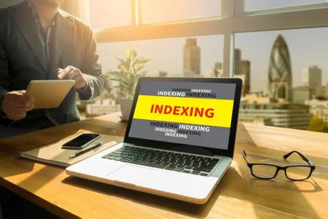 INDEXING CONCEPT Foto stock