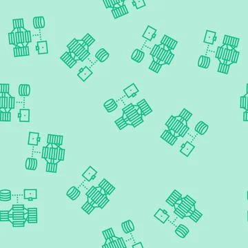 Indexing data database line seamless pattern Stock Illustration