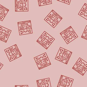 Indexing seo line seamless pattern イラスト素材