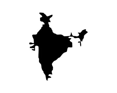 India, Asia Countries Map Icon Vector Logo Template Illustration Design Stock Illustration