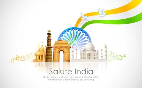India Background Stock Illustration