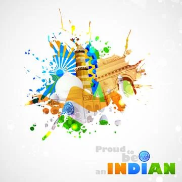 India Background Stock Illustration