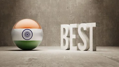 India. Best  Concept Stock Illustration