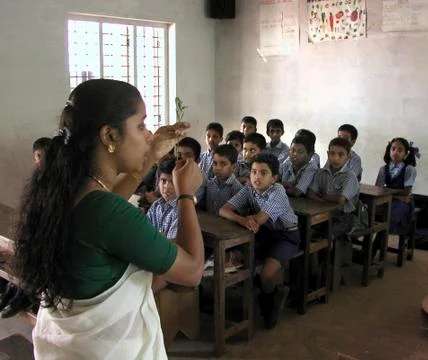 India botany class at saint st. st anthony Stock Photos