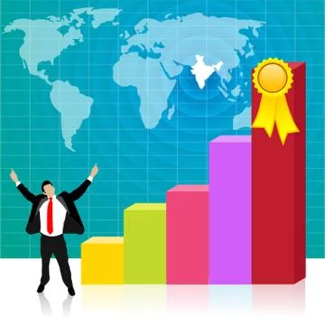 India business Illustrazione stock