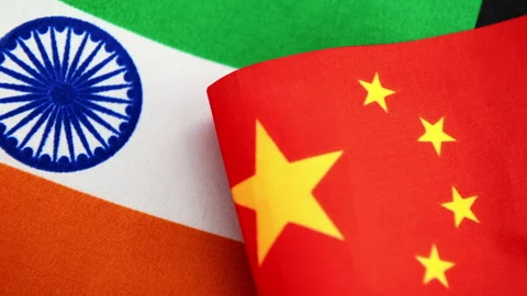 A India, China relations concept. Stock Footage 317549409