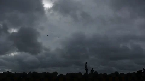 INDIA-CLOUDS-WEATHER-TIMELAPSE Stock Footage 133936385