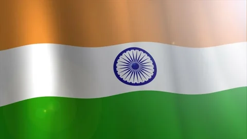 India Country flag animation stock footage Stock Footage 131695553