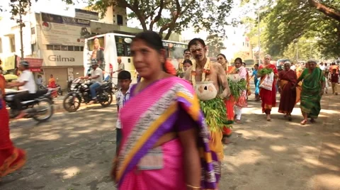 INDIA CROWD DURING PARADE Видео 67675400
