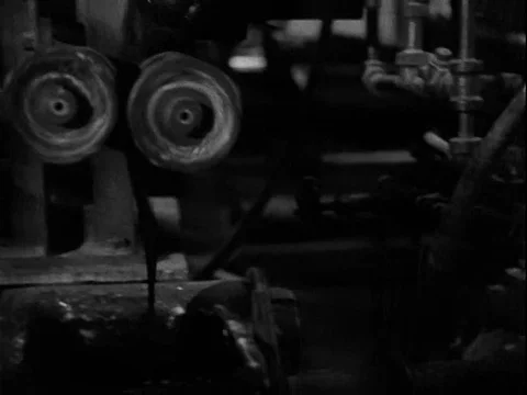 India develops industry in 1963. Good factory shots. 스톡 동영상 75322374