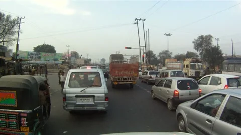 INDIA DRIVING 1 GO020109 Stock Footage 8570879