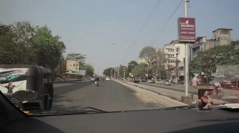 India Driving on the road 動画素材 45800242