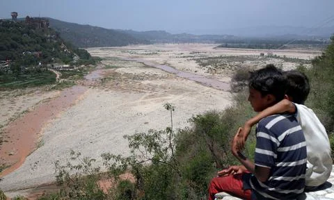 India Drought Rivers Interlinking - May 2016 Stock Photos