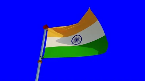 India Flag in 3D Stock Footage 157917934
