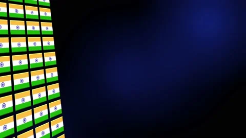 India Flag Animated Background 3d Animat... | Stock Video | Pond5