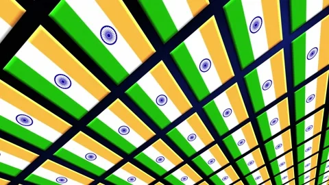 India Flag Animated Background 3d Animat... | Stock Video | Pond5