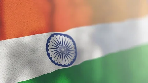 India flag animated 스톡 동영상 80597648