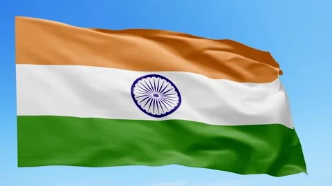 India Flag Animation – Seamless Loop (4K UHD) Stock Footage 317576408