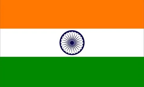 India Flag Design Stock Illustration