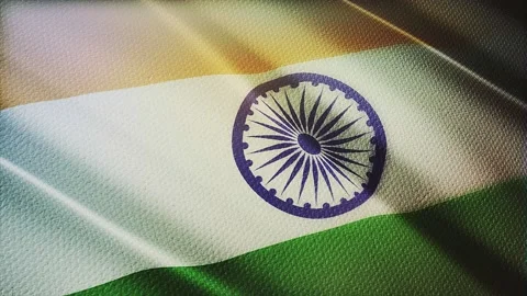 India Flag Flying, Indian Flag Flying on... | Stock Video | Pond5