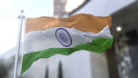 India Flag Video stock 82653666