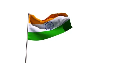 India Flag Stock Footage 90850870