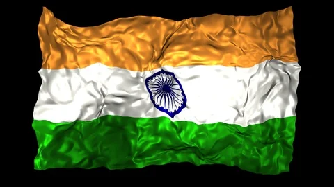 India flag Stock Footage 110815204
